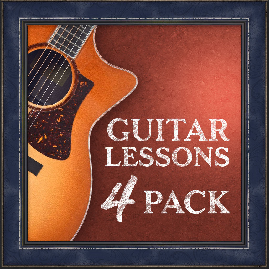 Lessons, Guitar, 4 Pack, 2024