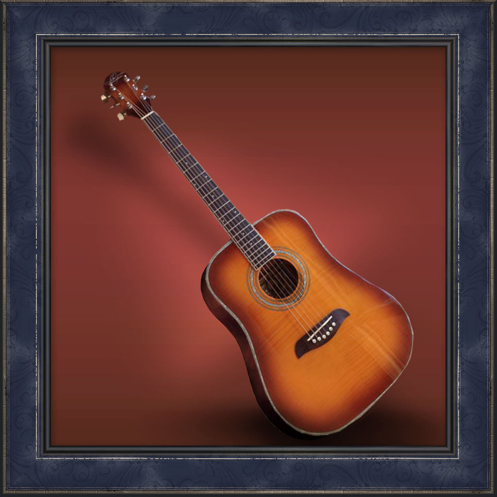 Guitar, 3/4 Size Oscar Schmidt, Yellow Sunburst