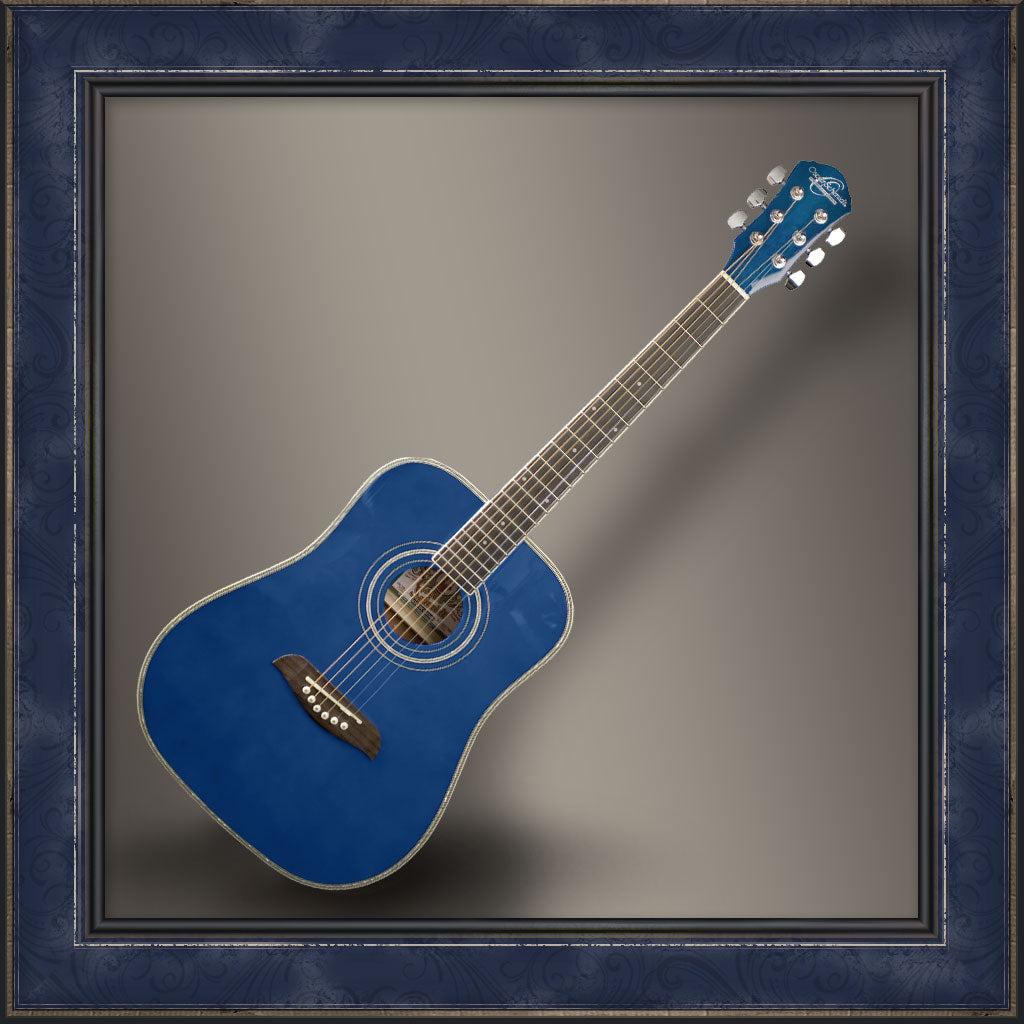Guitar, 3/4 Size Oscar Schmidt, Blue