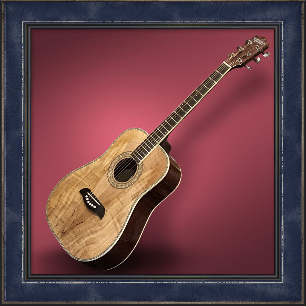 Guitar, 3/4 Size Oscar Schmidt, Spalted Maple