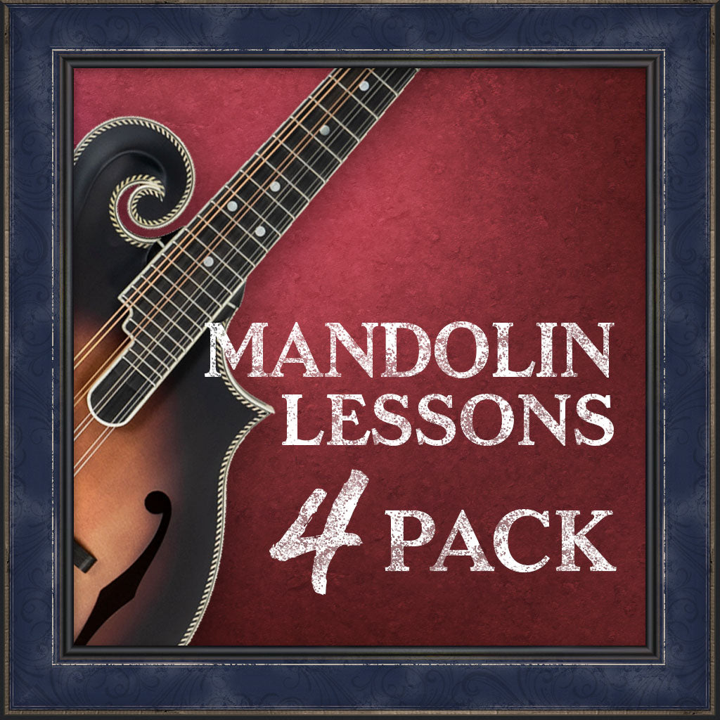 Lessons, Mandolin, 4 Pack