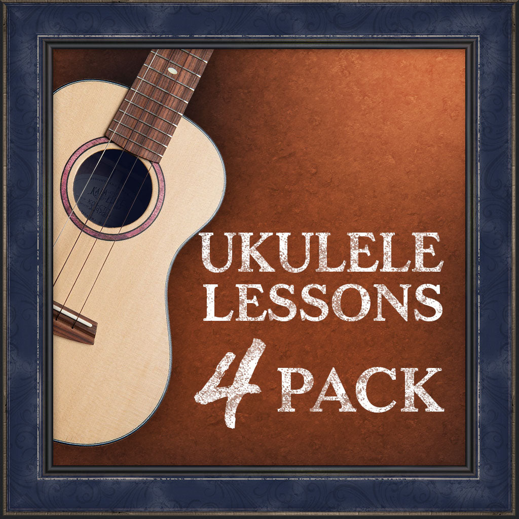 Lessons, Ukulele, 4 Pack