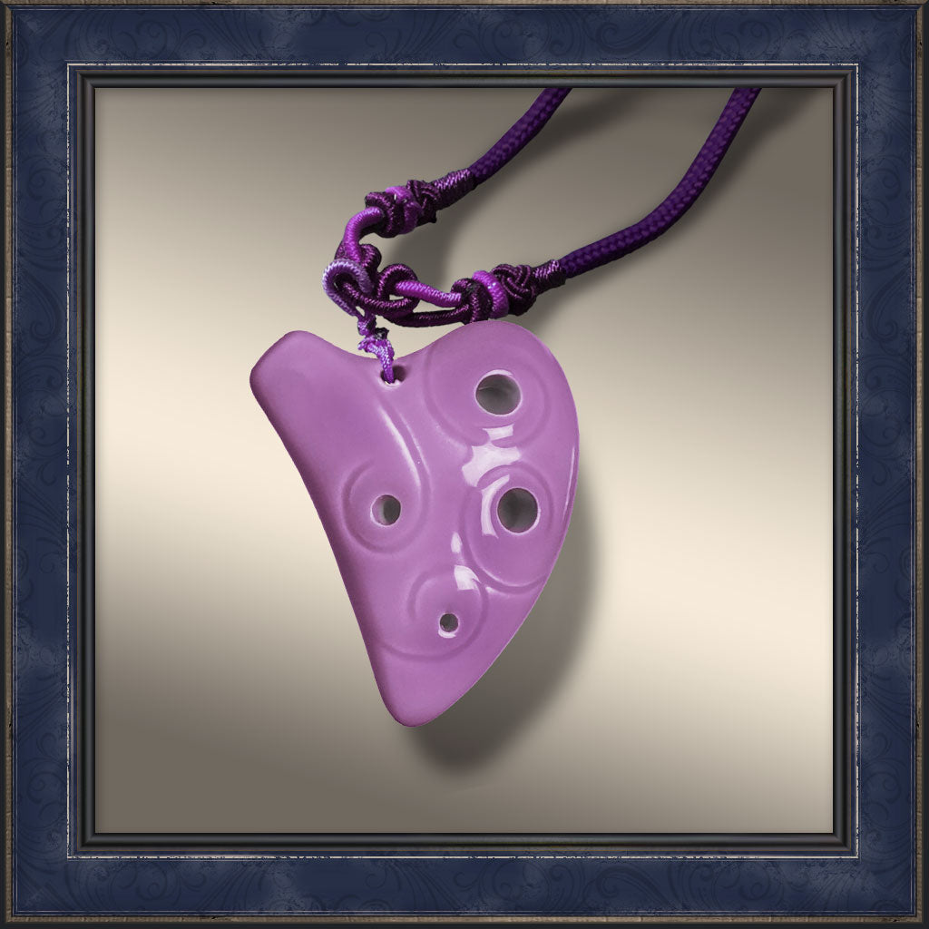 Ocarina - 6 Hole Mini Heart, Grape