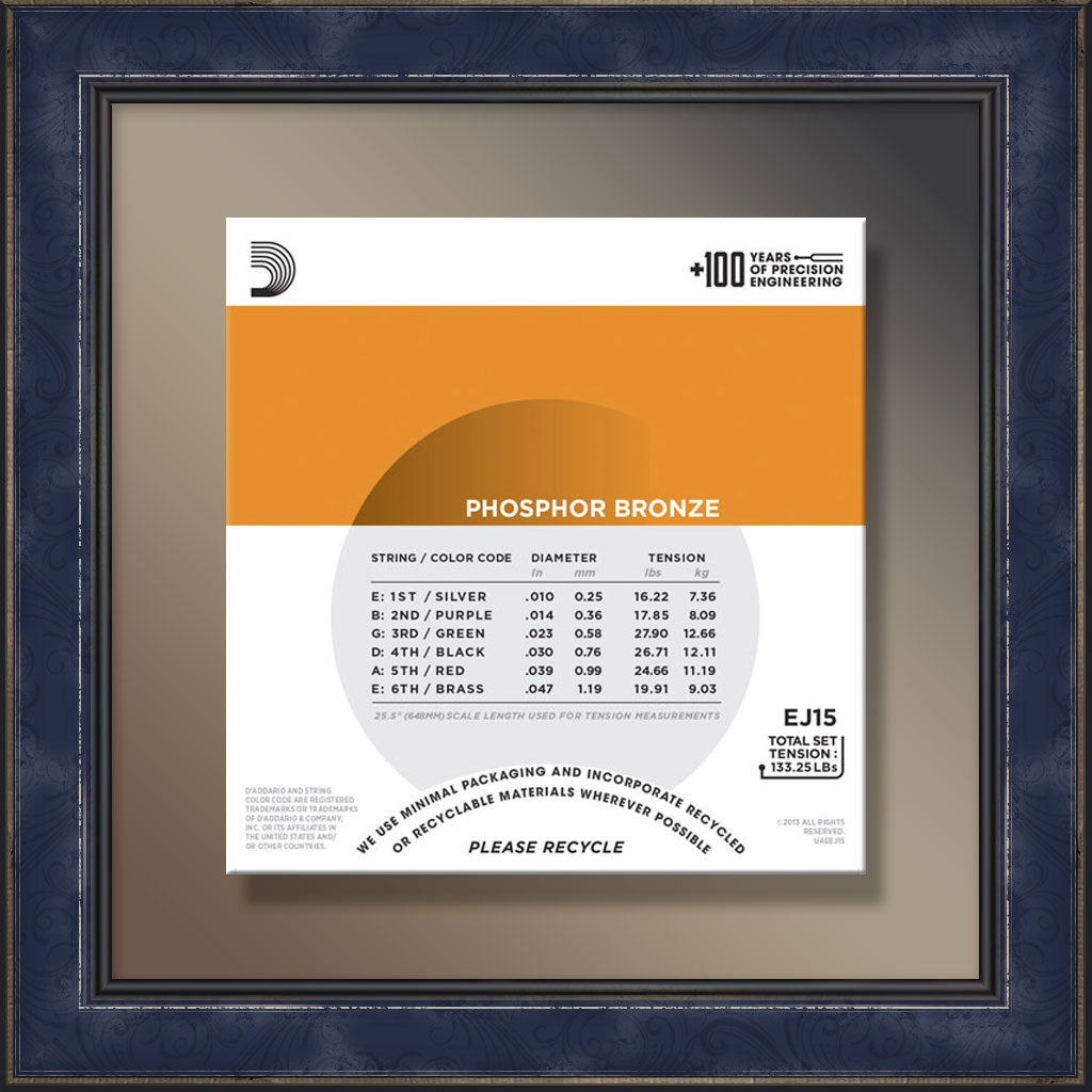 String Set, EJ15 Extra Light, Acoustic Guitar