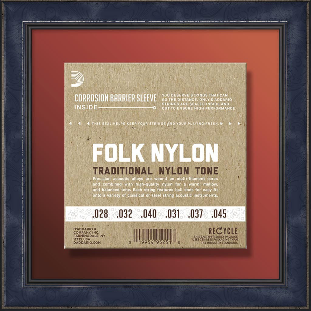 String Set, EJ33 Acoustic Guitar, Folk Bronze-Nylon