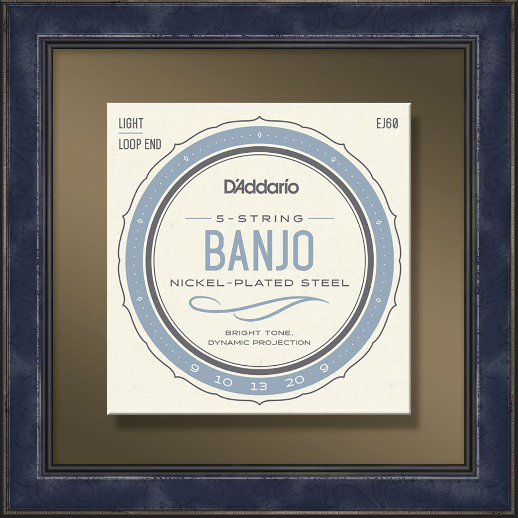 String Set, EJ60 5 String Banjo, Light