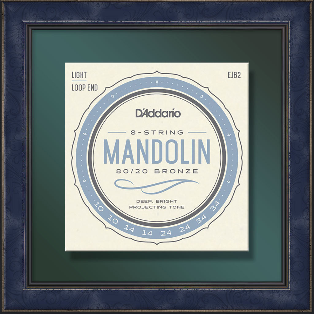 String Set, EJ62 Light, Mandolin, 80/20 Bronze