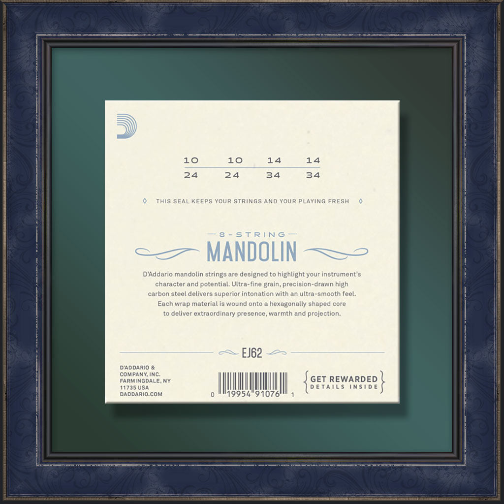 String Set, EJ62 Light, Mandolin, 80/20 Bronze