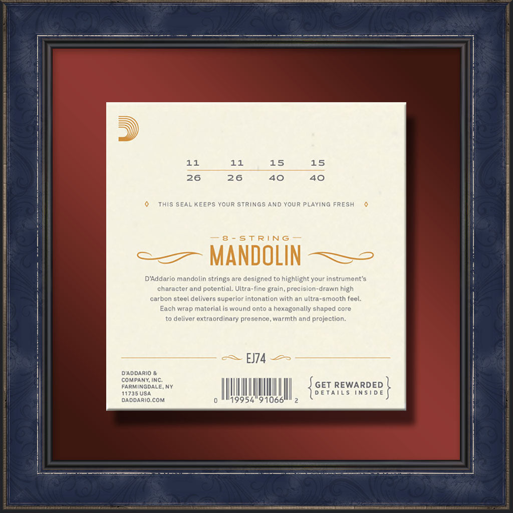 String Set, EJ74 Medium, Mandolin, Phosphor Bronze